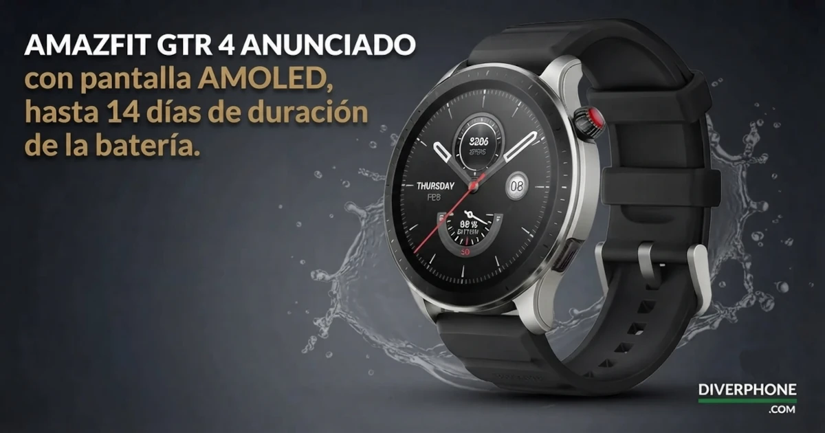 Amazfit GTR 4 anunciado con pantalla AMOLED, hasta 14 días de duración de la batería