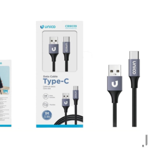 Cable de carga tipo C trenzado 1 metro - Imagen 1