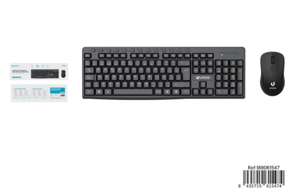 Teclado y ratón inalámbricos 2.4G 4D 4 teclas