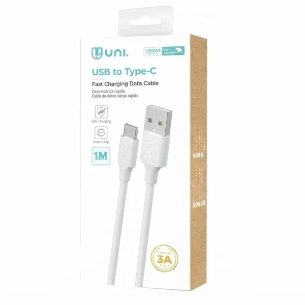 Cable A-C 3A 1 metro TPE CE Diverphone Distribuidor Repuestos Acesorios Xiaomi