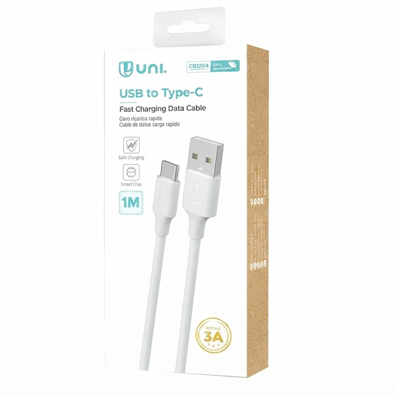 Cable A-C 3A 1 metro TPE CE Diverphone Distribuidor Repuestos Acesorios Xiaomi