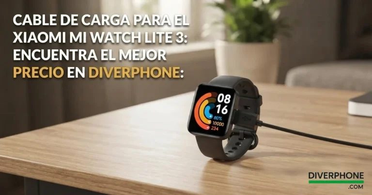 Cable de carga para el Xiaomi mi Watch Lite 3 encuentra el mejor precio en Diverphone
