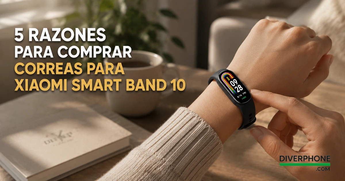 5 Razones para comprar correas para Xiaomi Smart Band 10 en Diverphone ventas repuestos acesorios Xiaomi en España