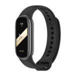 Correa de silicona color negro con hebilla de metal para Xiaomi Smart Band 10.