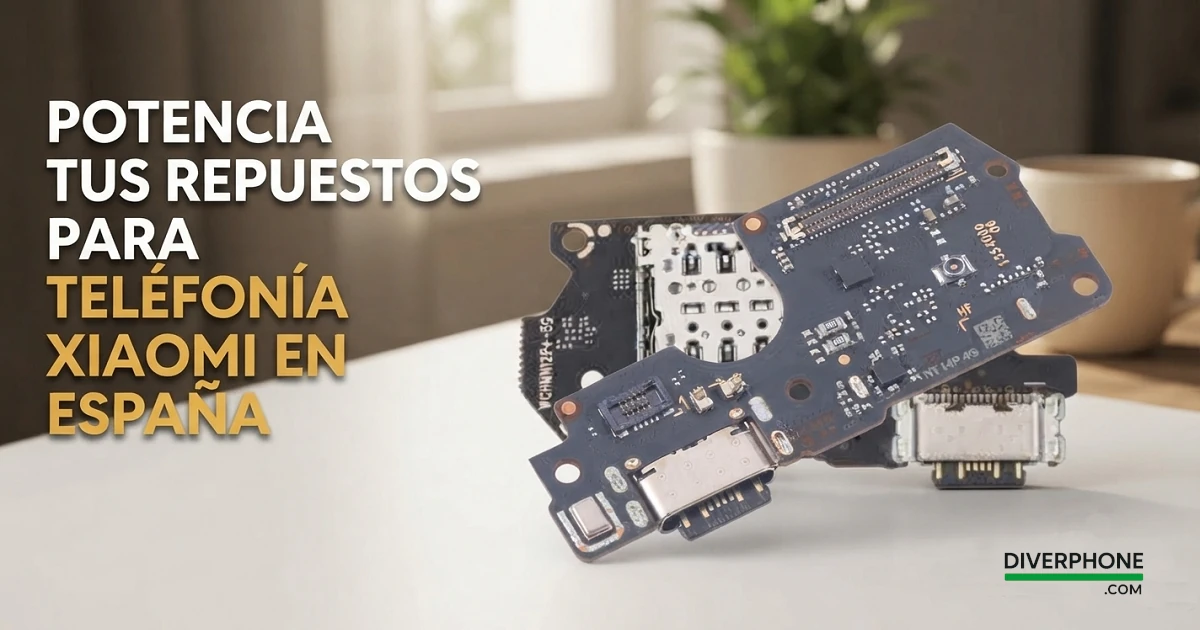 Potencia tus repuestos para telefonía Xiaomi en españa Diverphone ventas repuestos acesorios