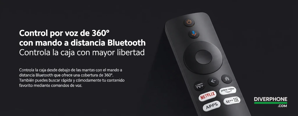 Xiaomi TV Box S 3.ª generación 4K Google TV reproductor multimedia en Diverphone España